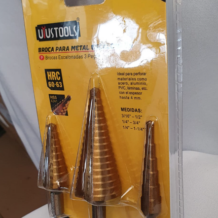 UYUSTOOLS BROCA PARA METAL ESCALONADA - BCE3SU-P