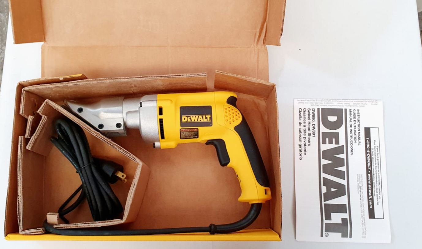 DEWALT CIZALLA CALIBRE 19 CON CABEZA GIRATORIA PARA TRABAJO PESADO - DW890