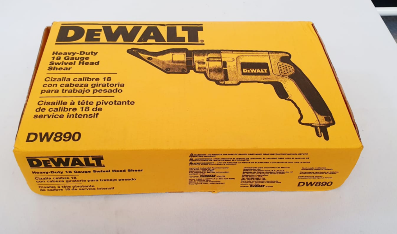 DEWALT CIZALLA CALIBRE 19 CON CABEZA GIRATORIA PARA TRABAJO PESADO - DW890