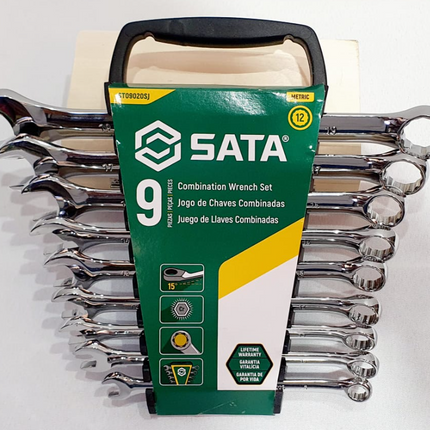 SATA JUEGO DE LLAVES COMBINADAS 9 PIEZAS
