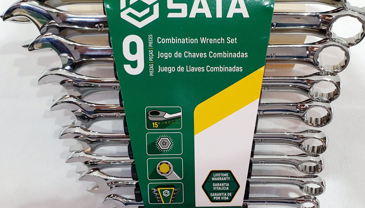 SATA JUEGO DE LLAVES COMBINADAS 9 PIEZAS