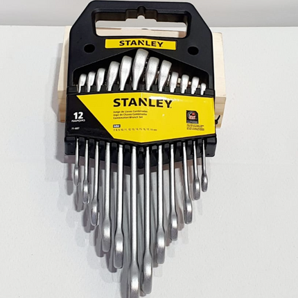 STANLEY JUEGO DE LLAVES COMBINADAS 12 PIEZAS - 71-607