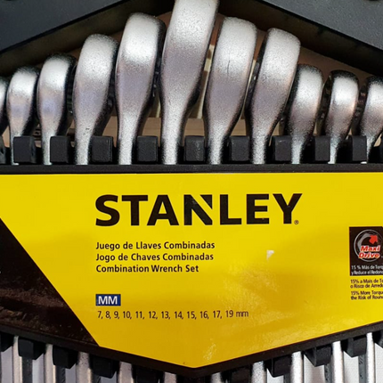 STANLEY JUEGO DE LLAVES COMBINADAS 12 PIEZAS - 71-607