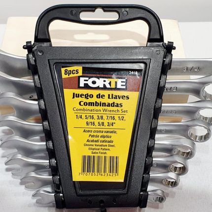 FORTE JUEGO DE LLAVES COMBINADAS 8 PIEZAS - 2418