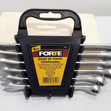 FORTE JUEGO DE LLAVES COMBINADAS 6 PIEZAS - 2417