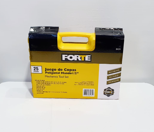 FORTE JUEGO DE COPAS POLIGONAL DE 1/2" - 8435