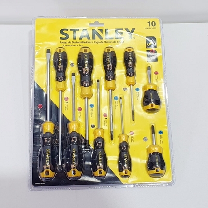 STANLEY JUEGO DE DESTORNILLADORES 10 PIEZAS