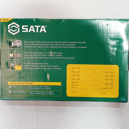 SATA JUEGO DE DESTORNILLADORES DE 8 PIEZAS - ST09306SJ