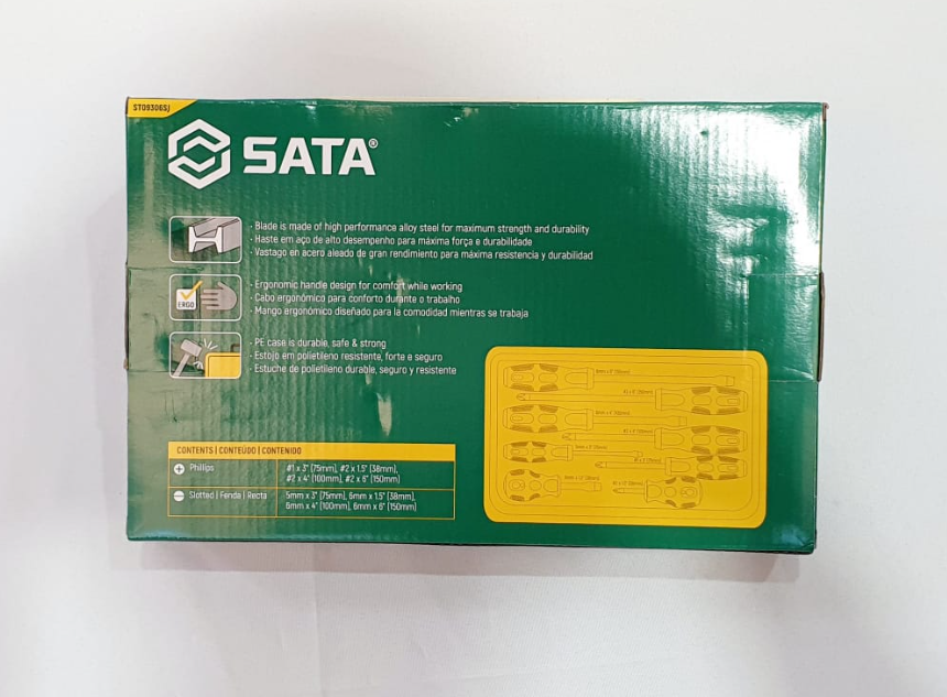 SATA JUEGO DE DESTORNILLADORES DE 8 PIEZAS - ST09306SJ