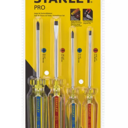 STANLEY JUEGO DE DESTORNILLADORES PRO DE 4 PIEZAS - STHT69169
