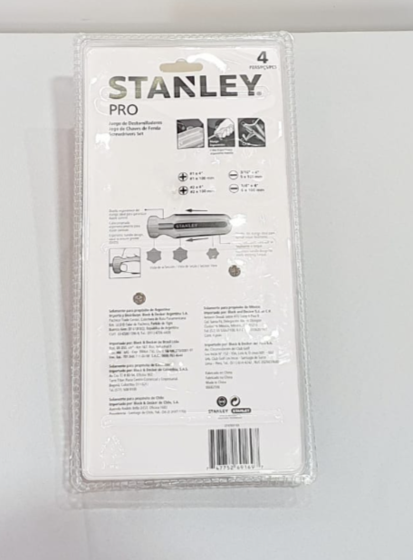 STANLEY JUEGO DE DESTORNILLADORES PRO DE 4 PIEZAS - STHT69169