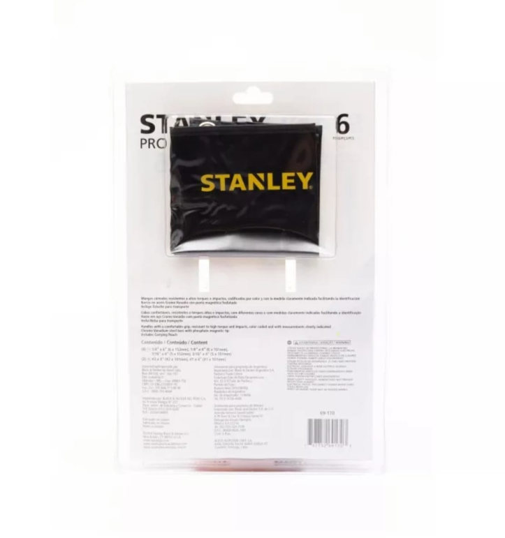 STANLEY JUEGO DE DESTORNILLADORES PRO 6 PIEZAS - STHT69170