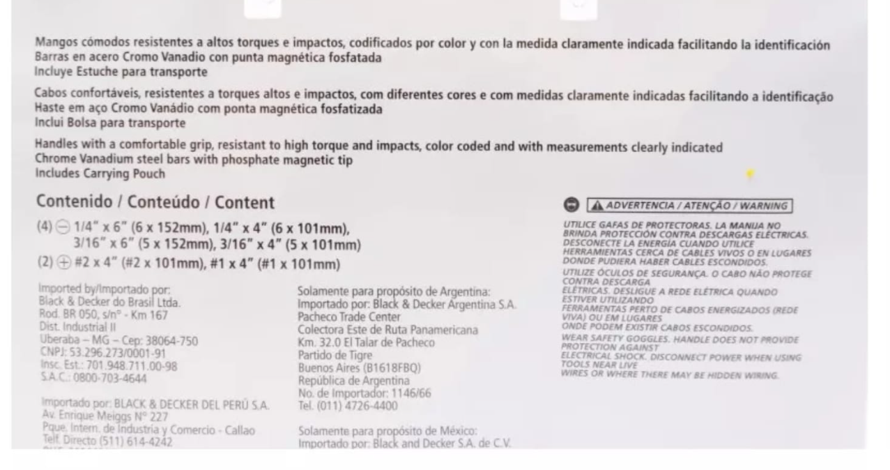 STANLEY JUEGO DE DESTORNILLADORES PRO 6 PIEZAS - STHT69170