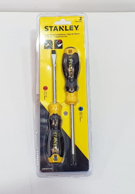 STANLEY JUEGO DE DESTORNILLADORES BASIC DE 2 PIEZAS - STMT66670-849