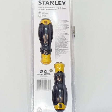 STANLEY JUEGO DE DESTORNILLADORES BASIC DE 2 PIEZAS - STMT66670-849
