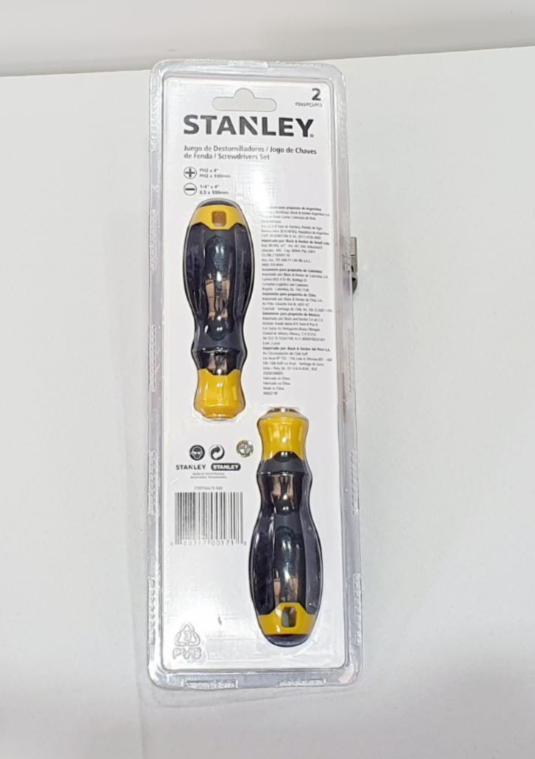 STANLEY JUEGO DE DESTORNILLADORES BASIC DE 2 PIEZAS - STMT66670-849