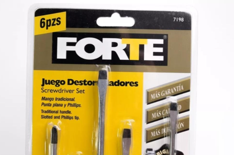 FORTE JUEGO DE DESTORNILLADORES DE 6 PIEZAS CON MANGO PVC - 719