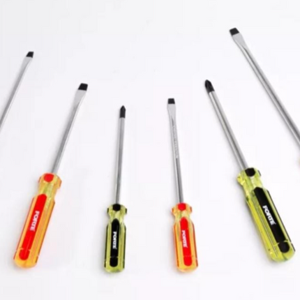 FORTE JUEGO DE DESTORNILLADORES DE 6 PIEZAS CON MANGO PVC - 719