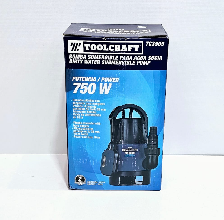 TOOLCRAFT BOMBA SUMERGIBLE PARA AGUA SUCIA - TC3505