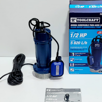 TOOLCRAFT BOMBA SUMERGIBLE PARA AGUA LIMPIA - TC4461