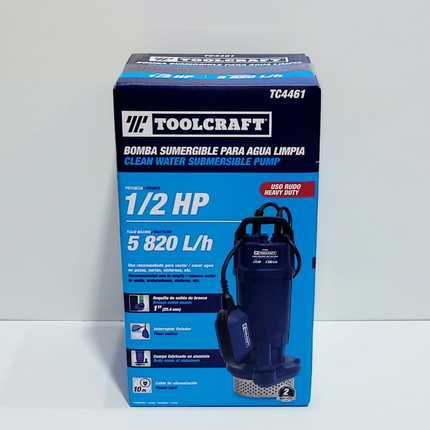 TOOLCRAFT BOMBA SUMERGIBLE PARA AGUA LIMPIA - TC4461