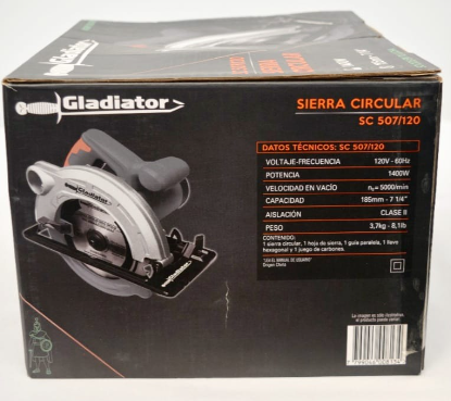 GLADIATOR SIERRA CIRCULAR DE 7-1/4" - SC507/120