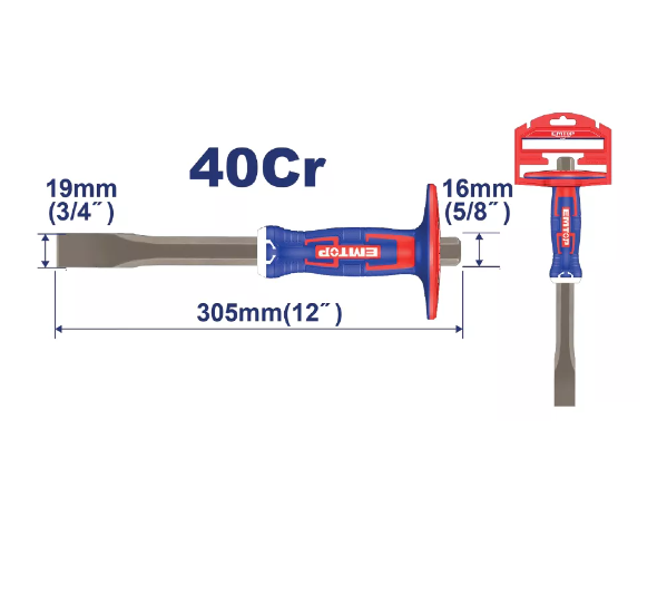 EMTOP CINCEL PLANO 12"X5/8"X3/4" ECCL191602