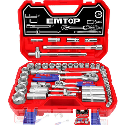 EMTOP JUEGO DE COPAS 51 PIEZAS - ESKT42511