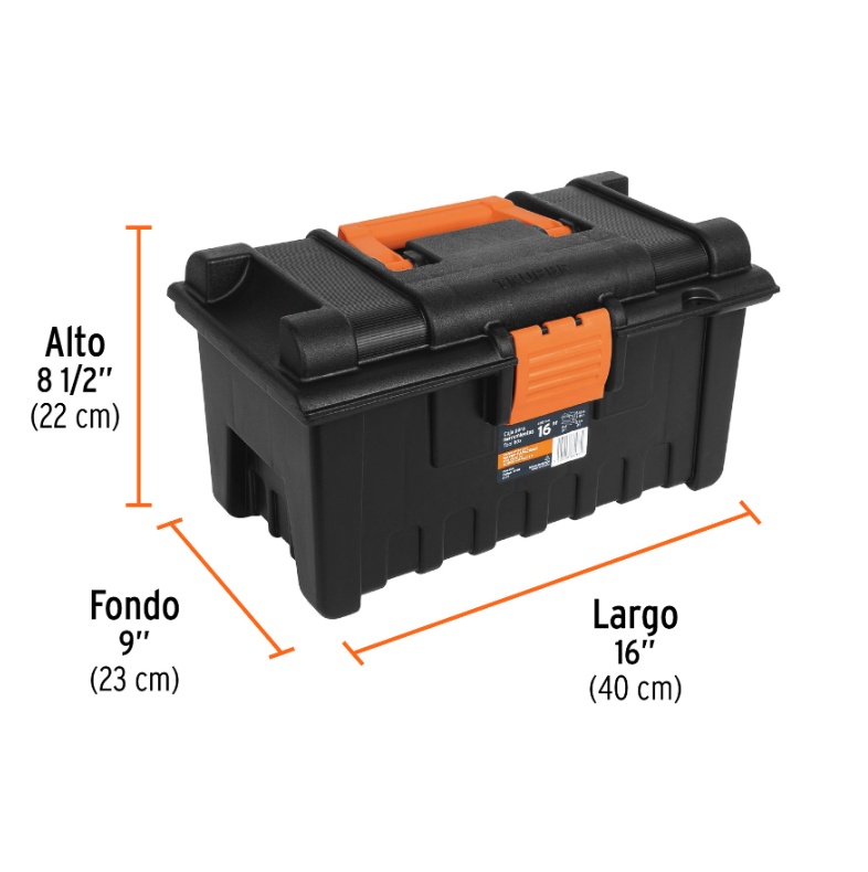 TRUPER CAJA PARA HERRAMIENTAS 16" 19790