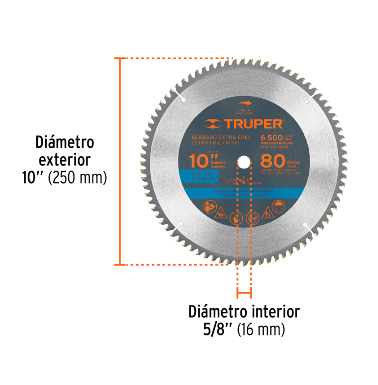 TRUPER SIERRA CIRCULAR DE 254 MM 10" ST-1080A 18310