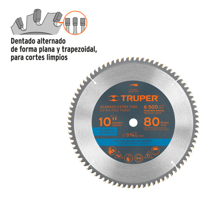 TRUPER SIERRA CIRCULAR DE 254 MM 10" ST-1080A 18310