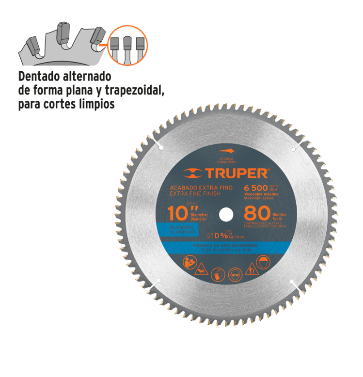 TRUPER SIERRA CIRCULAR DE 254 MM 10" ST-1080A 18310