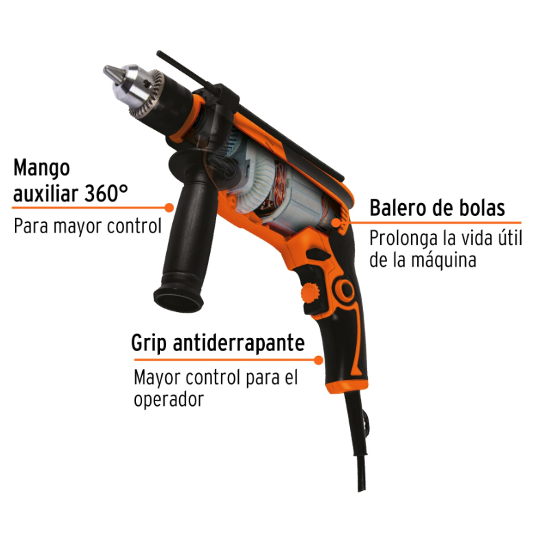 TRUPER ROTOMARTILLO PROFESIONAL 1/2 ROTO-1/2A8 06-2020 14658