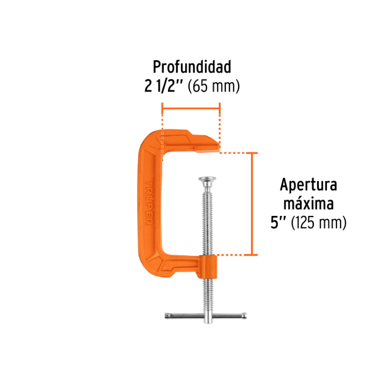 TRUPER PRENSA DE HIERRO NODULAR 6" PNT-6