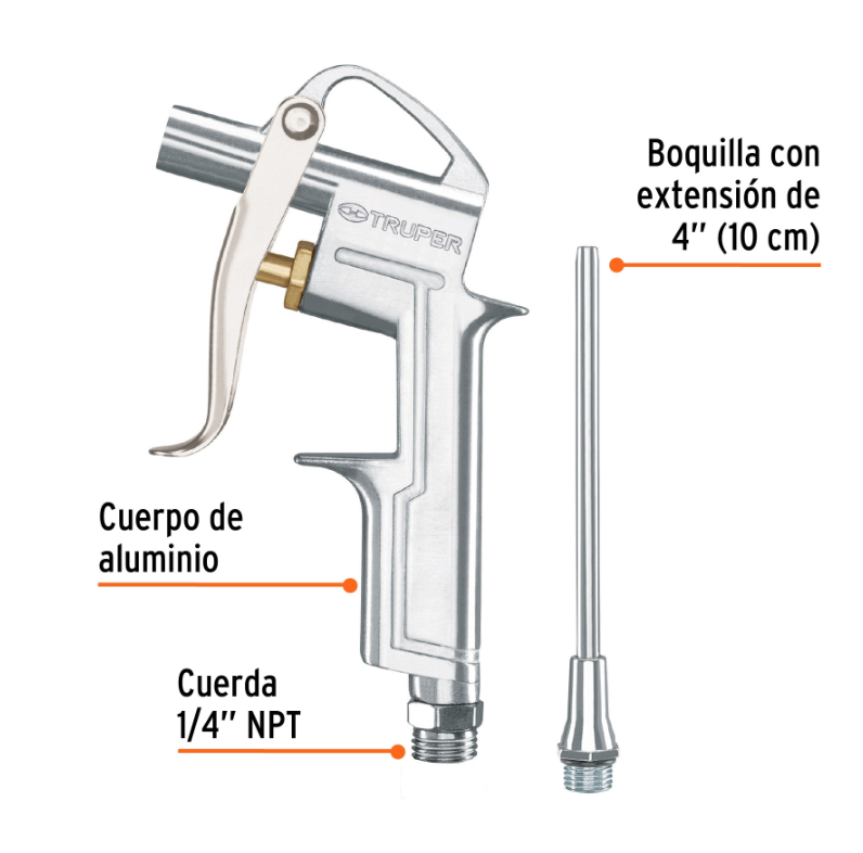 TRUPER PISTOLA PARA SOPLETEAR 1/4 19235