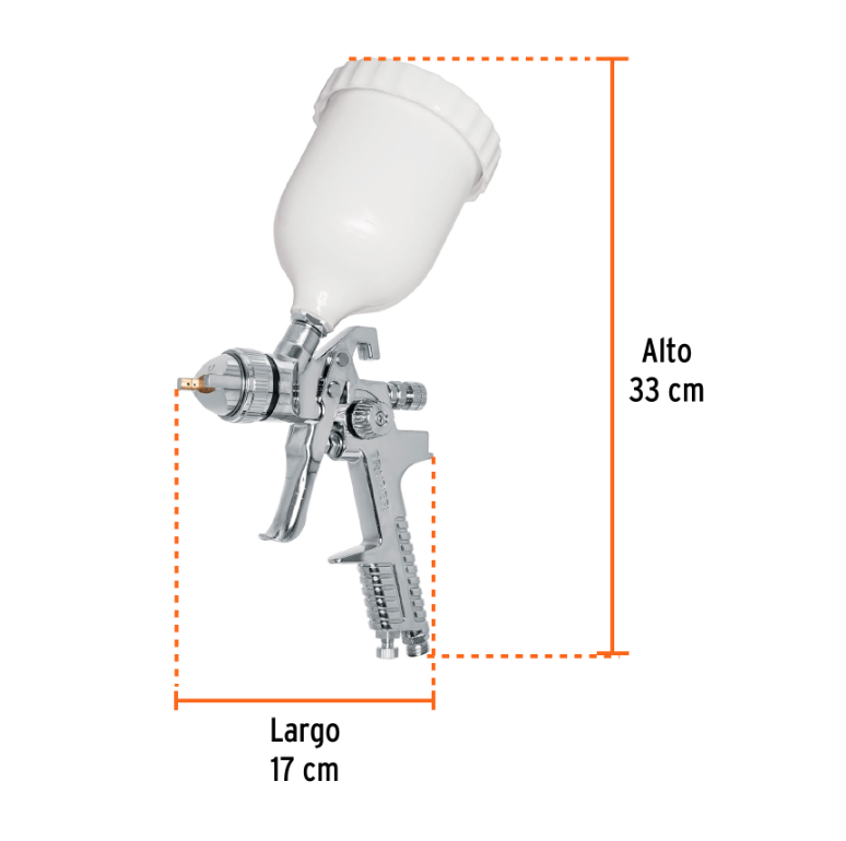 TRUPER PISTOLA DE GRAVEDAD 30PSI 12129