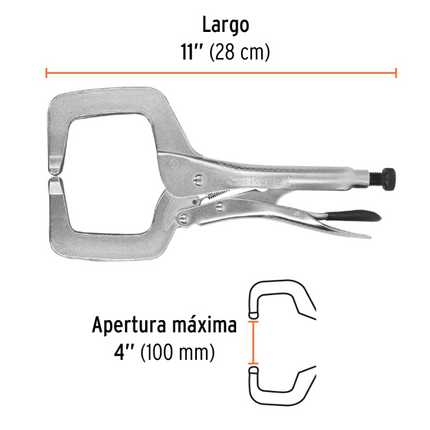 TRUPER PINZA DE PRESION TIPO C 11" 17417