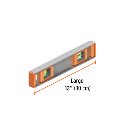 TRUPER NIVEL PROFESIONAL ALUMINIO 12" 17030