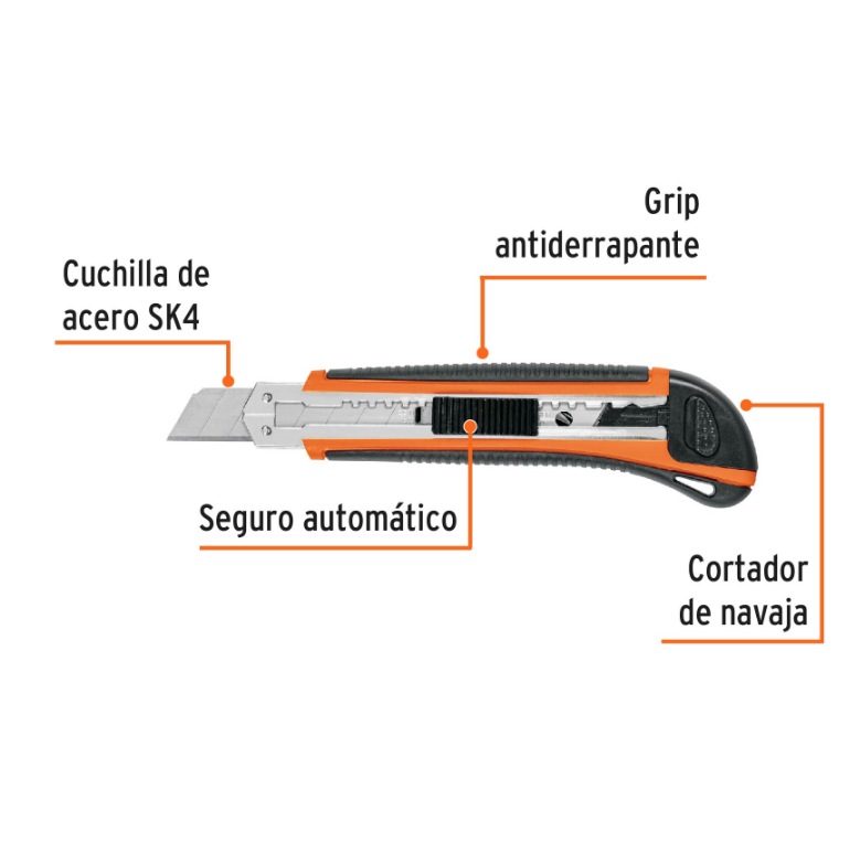 TRUPER NAVAJA RETRACTIL 18MM CUT-6X 16977