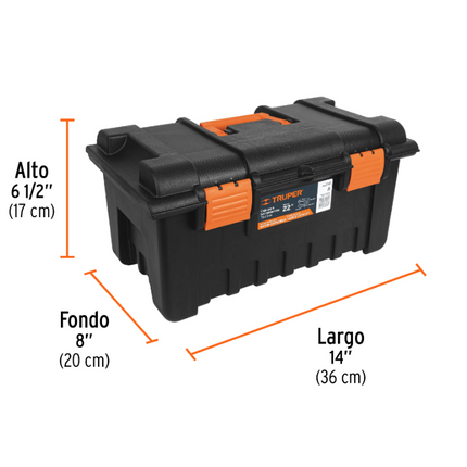 TRUPER NARANJA CAJA PARA HERRAMIENTAS 22" CHA-22N