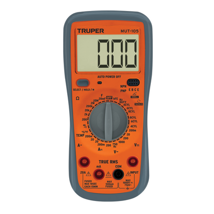 TRUPER MULTIMETRO DIGITAL AUTOMOTRIZ 10403