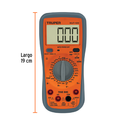 TRUPER MULTIMETRO DIGITAL AUTOMOTRIZ 10403