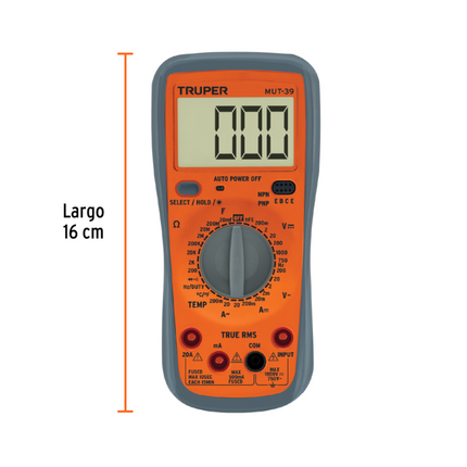 TRUPER MULTIMETRO DIGITAL 10402