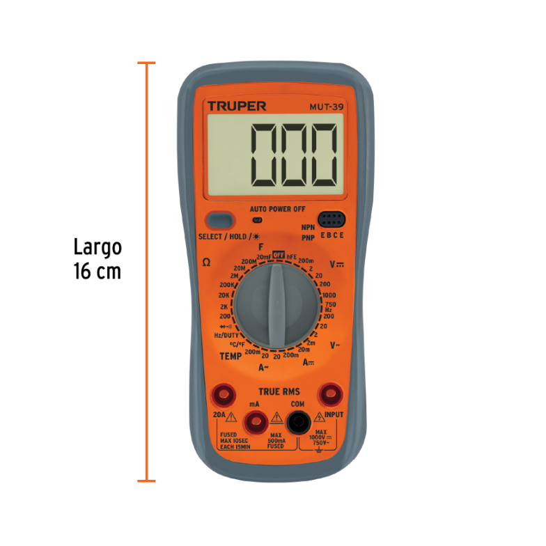 TRUPER MULTIMETRO DIGITAL 10402