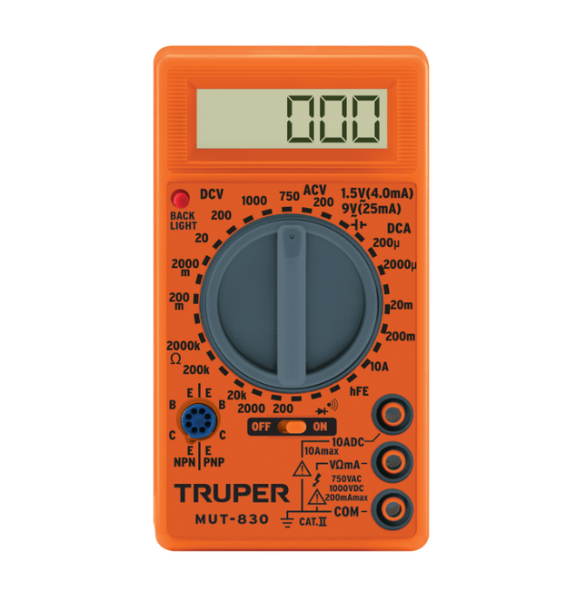 TRUPER MULTIMETRO DIGITAL 10400