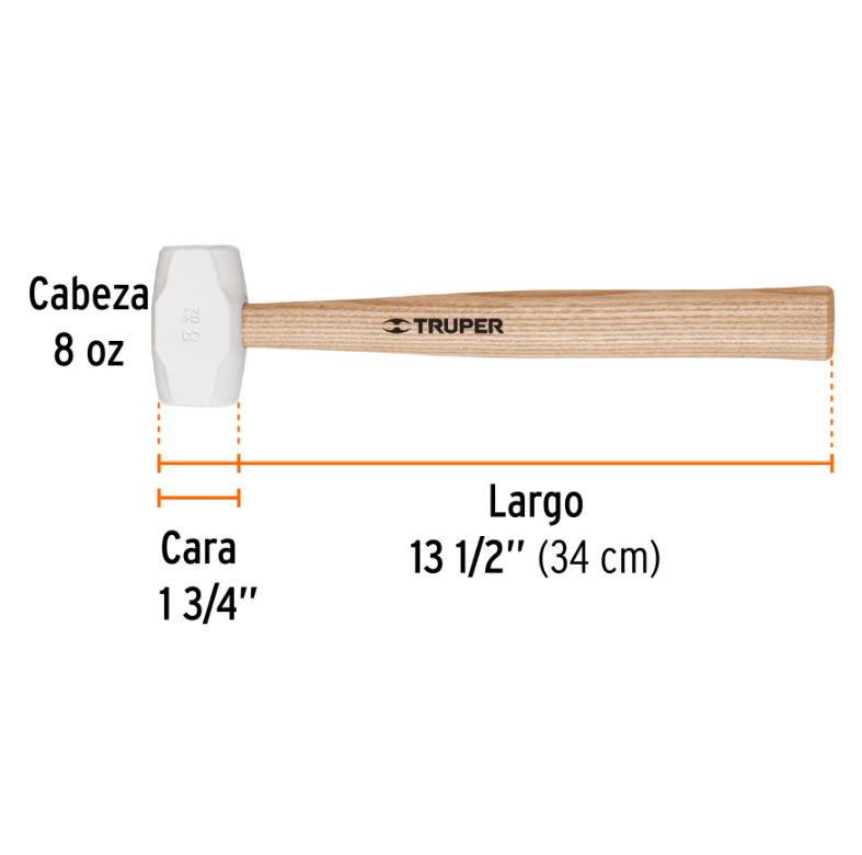 TRUPER MAZO DE GOMA 8OZ 16930