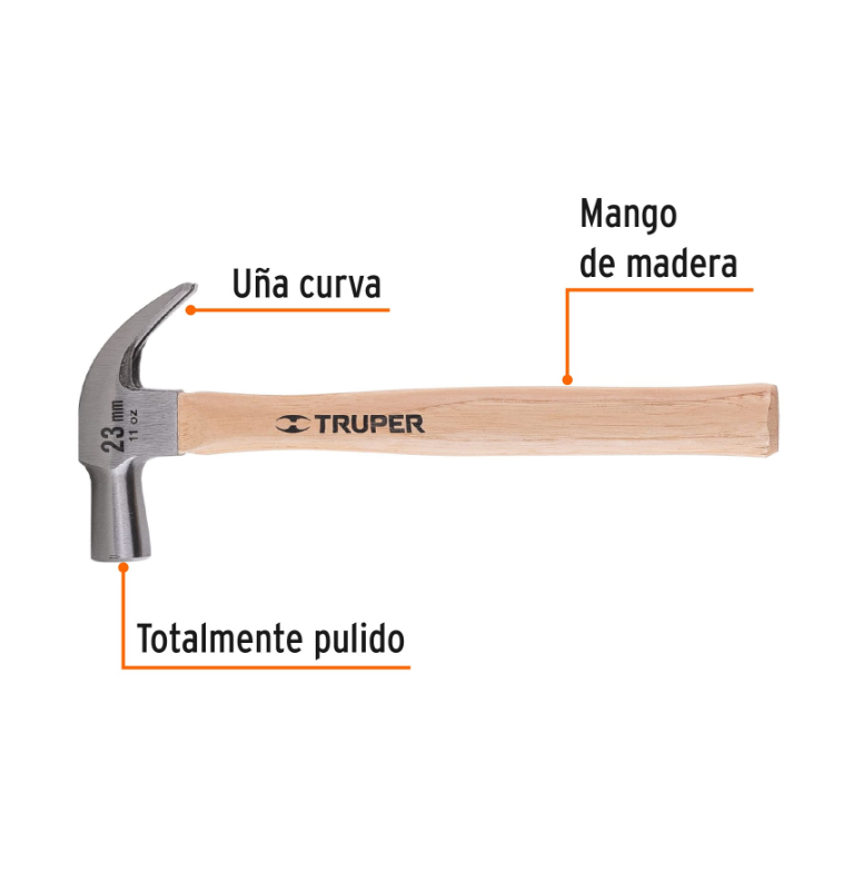 TRUPER MARTILLO PULIDO 23MM 11OZ 10557