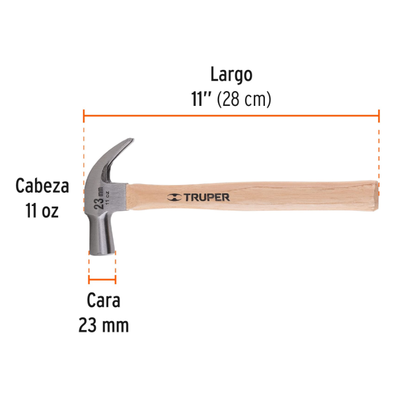 TRUPER MARTILLO PULIDO 23MM 11OZ 10557