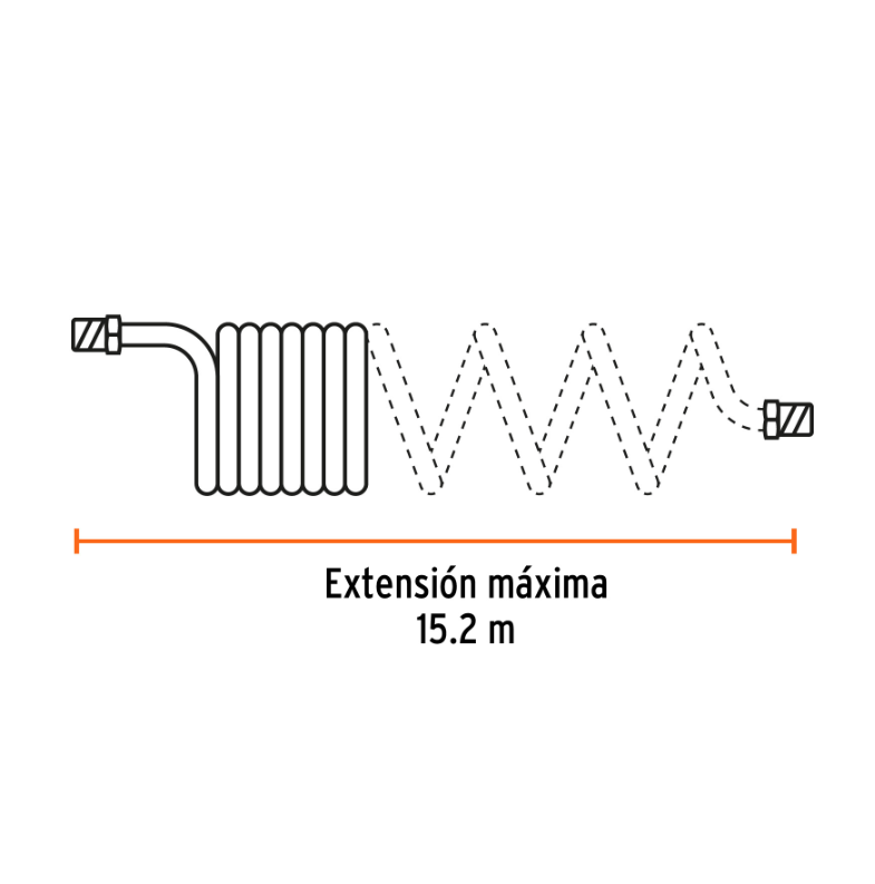 TRUPER MANGUERA PARA AIRE TIPO RESORTE 15 MTS 19075