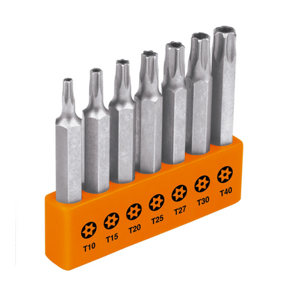 TRUPER JUEGO DE PUNTAS PARA DESARMADOR TORX CON SEGURO 17813